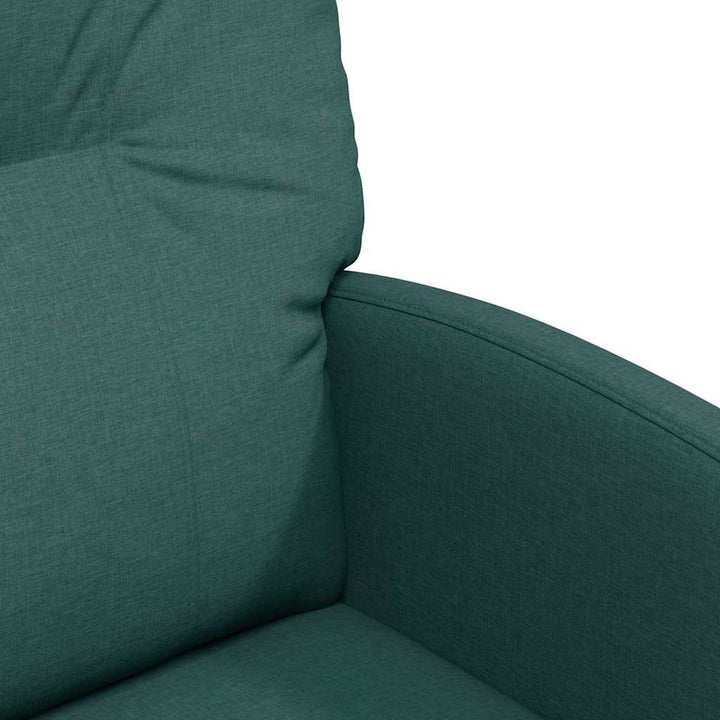 Spisebordsstole med hjul 2 stk. Stof Mørkegrøn 57 x 67 x 95 cm