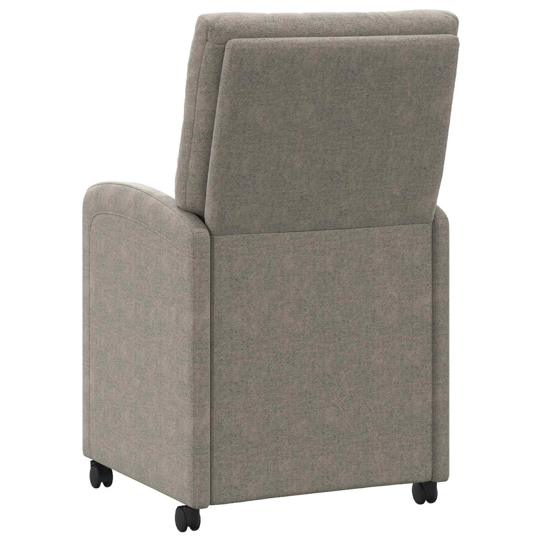 Spisebordsstole med hjul med hjul 2 pcs Lysegrå 58 x 67 x 97 cm