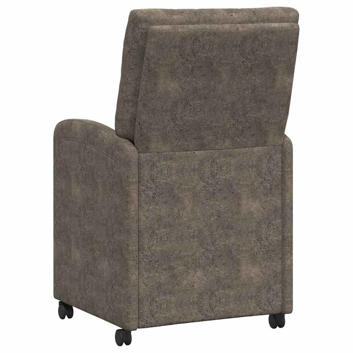 Spisebordsstole med hjul 2 pcs Mørkegrå 58 x 67 x 97 cm