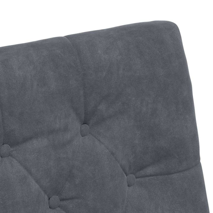 Spisebordsstole med hjul 2 pcs Mørkegrå 58 x 67 x 97 cm Fløjl