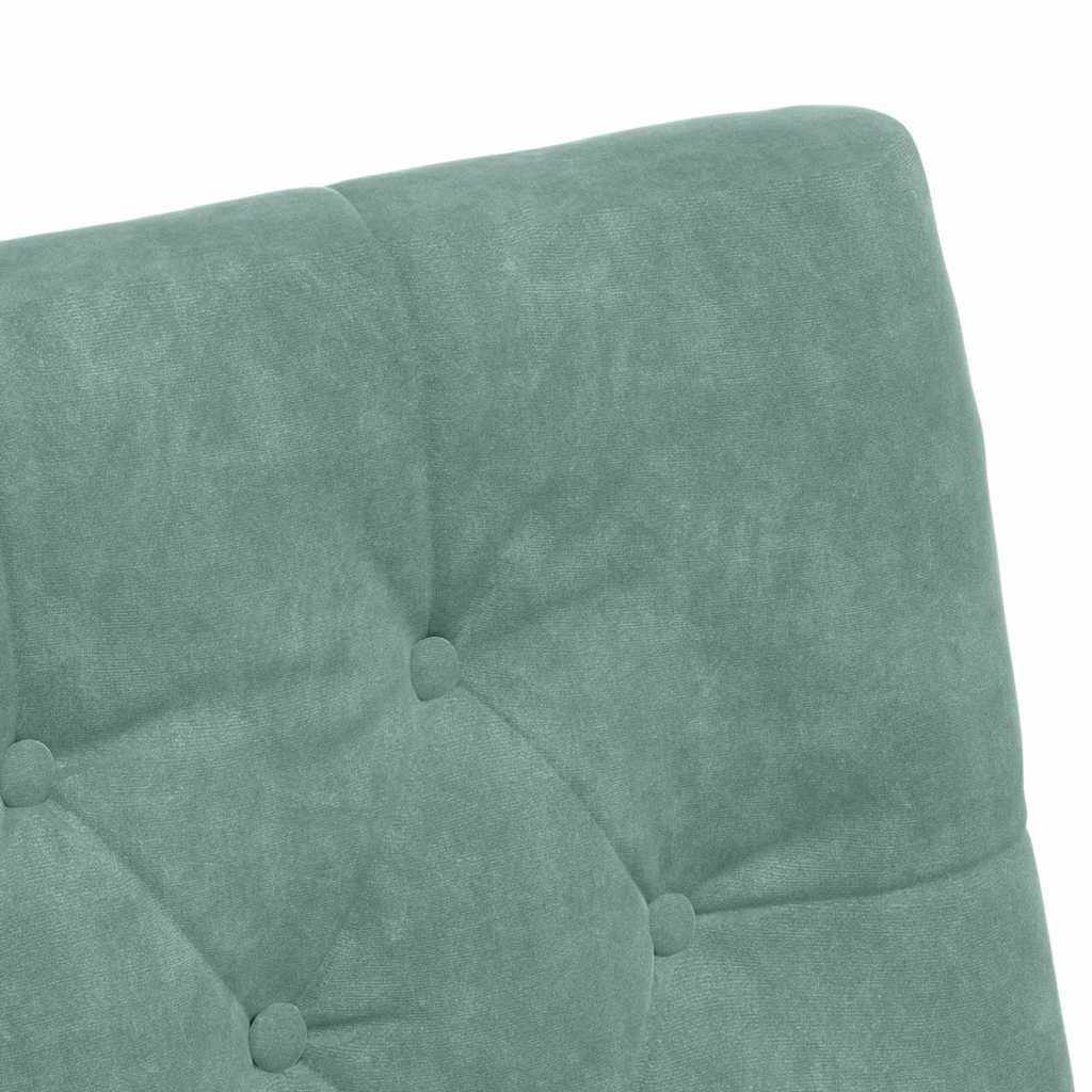 Spisebordsstole med hjul 2 pcs havgrøn 58 x 67 x 97 cm Fløjl