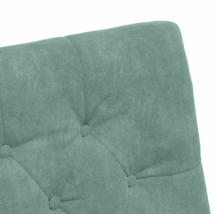 Spisebordsstole med hjul 2 pcs havgrøn 58 x 67 x 97 cm Fløjl