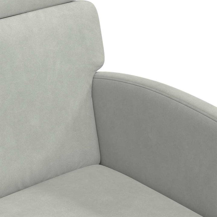 Spisebordsstole med hjul 2 pcs Lysegrå 58 x 65 x 98 cm Fløjl