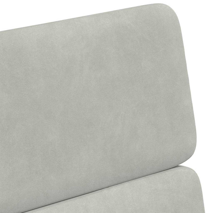 Spisebordsstole med hjul 2 pcs Lysegrå 58 x 65 x 98 cm Fløjl