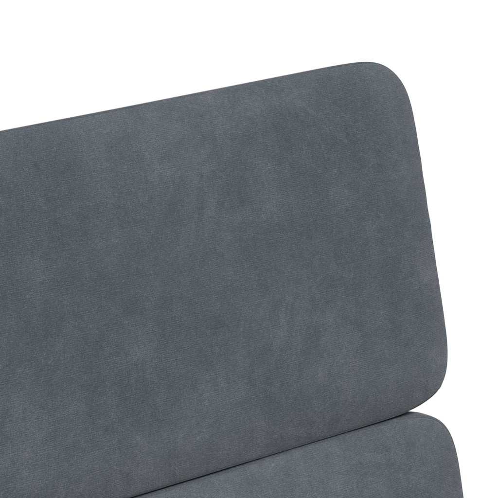 Spisebordsstole med hjul 2 pcs Mørkegrå 58 x 65 x 98 cm Fløjl