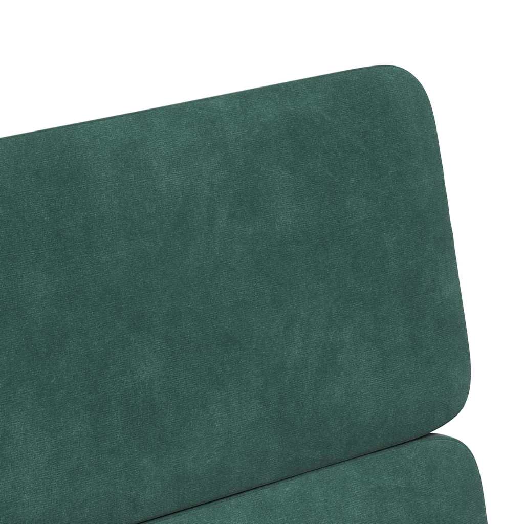 Spisebordsstole med hjul 2 pcs Mørkegrøn 58 x 65 x 98 cm Fløjl