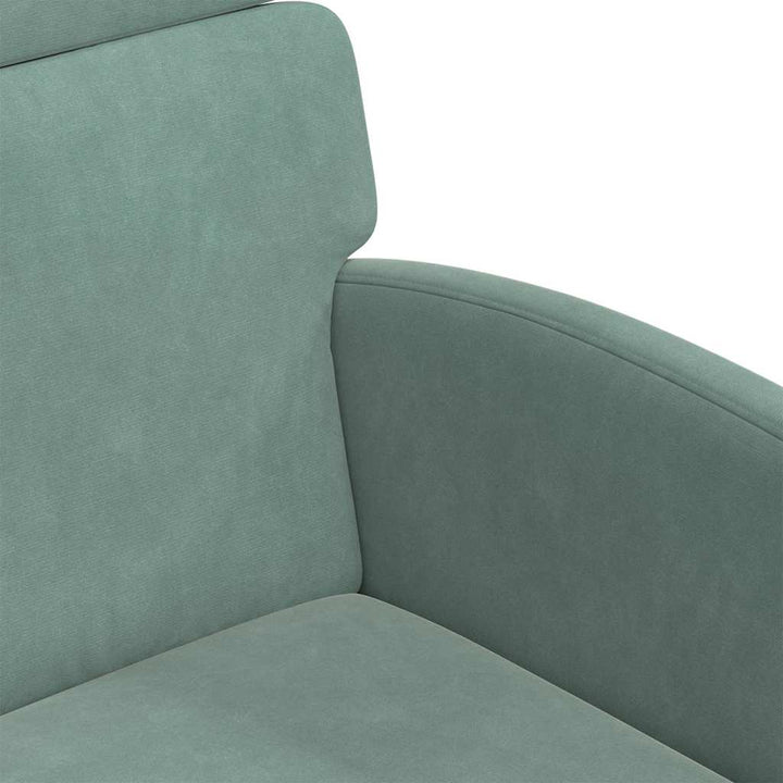 Spisebordsstole med hjul 2 pcs havgrøn 58 x 65 x 98 cm Fløjl