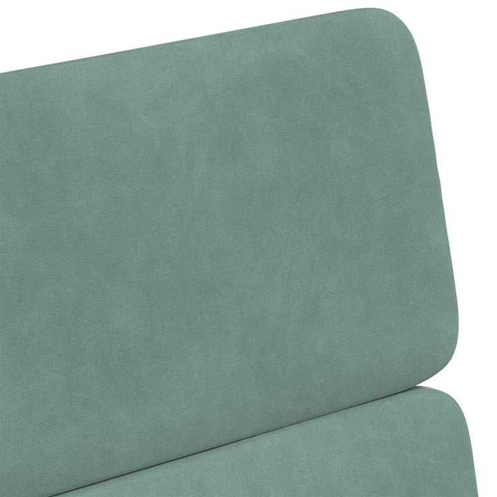Spisebordsstole med hjul 2 pcs havgrøn 58 x 65 x 98 cm Fløjl