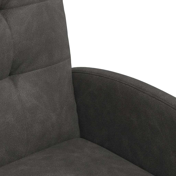 Spisebordsstole med hjul 2 pcs Sort 58 x 67 x 97 cm Kunstlæder