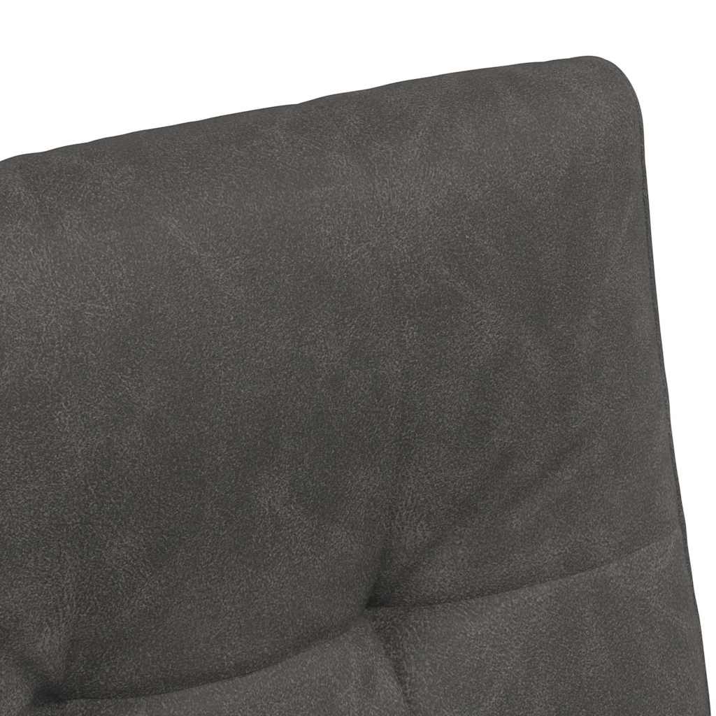 Spisebordsstole med hjul 2 pcs Sort 58 x 67 x 97 cm Kunstlæder