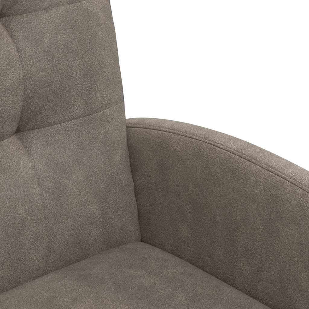 Spisebordsstole med hjul 2 pcs Grå 58 x 67 x 97 cm Kunstlæder