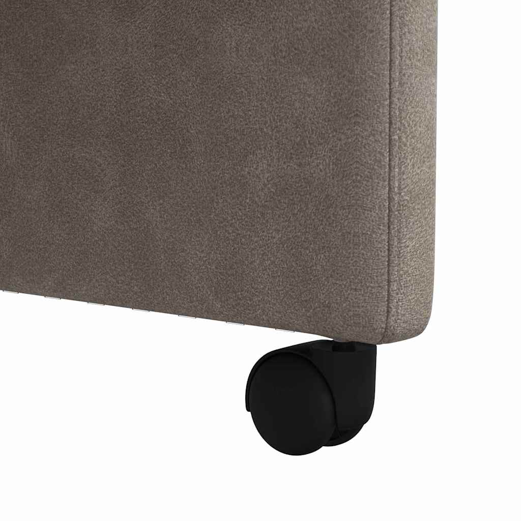 Spisebordsstole med hjul 2 pcs Grå 58 x 67 x 97 cm Kunstlæder