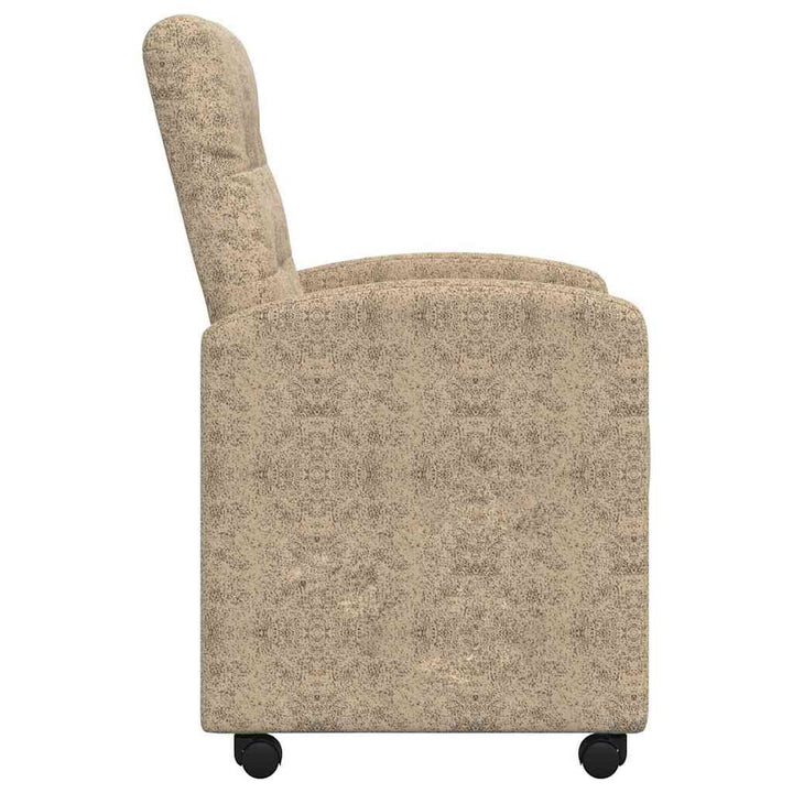 Spisebordsstole med hjul med hjul 2 pcs Lysegrå 58 x 67 x 97 cm