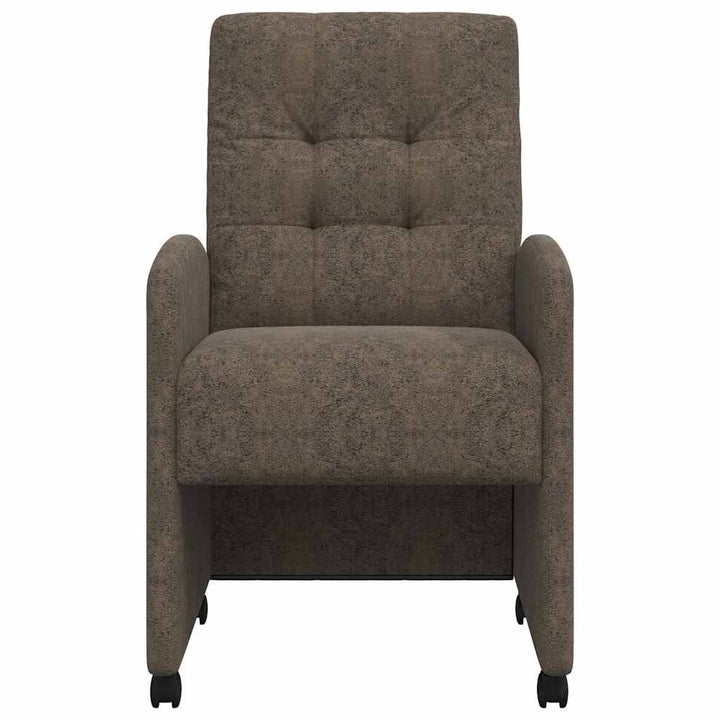 Spisebordsstole med hjul 2 pcs Mørkegrå 58 x 67 x 97 cm