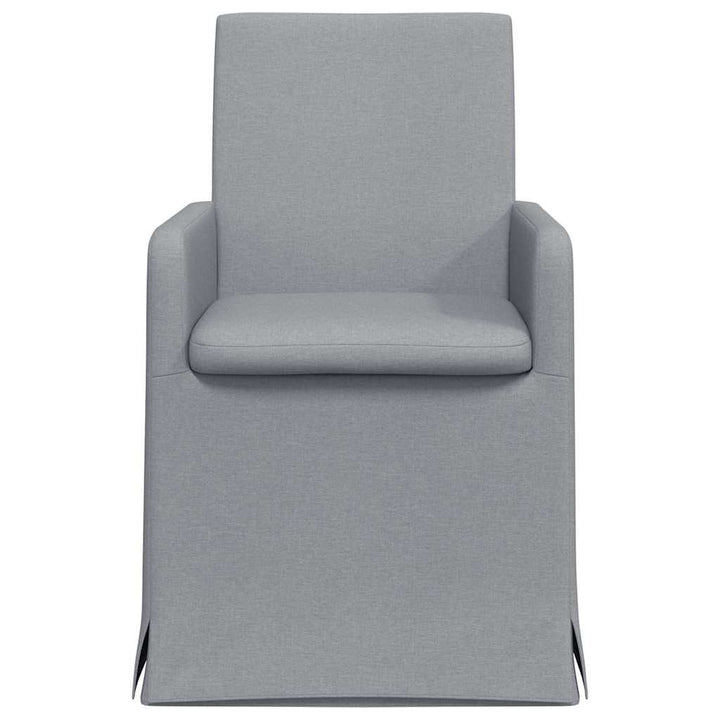 Spisestole 2 pcs Lysegrå 57 x 67 x 95 cm Stof