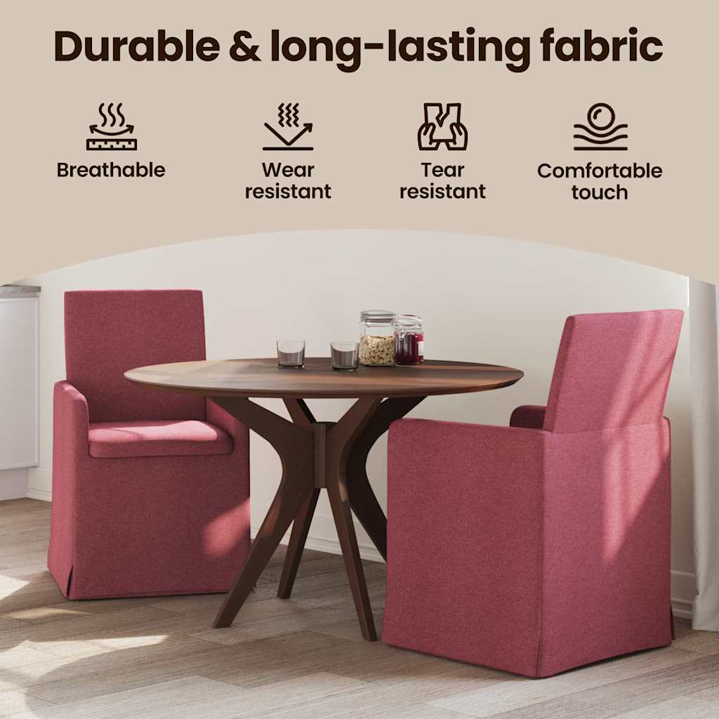 Spisestole 2 pcs Vinrød 57 x 67 x 95 cm Stof