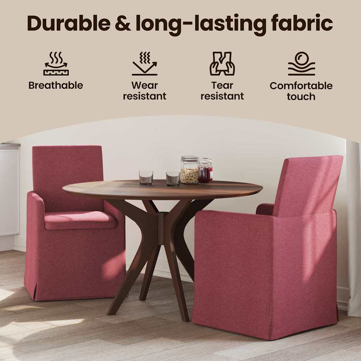 Spisestole 2 pcs Vinrød 57 x 67 x 95 cm Stof