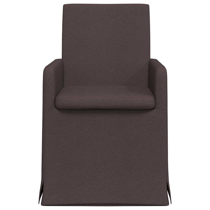 Spisestole 2 pcs Mørkebrun 57 x 67 x 95 cm Stof