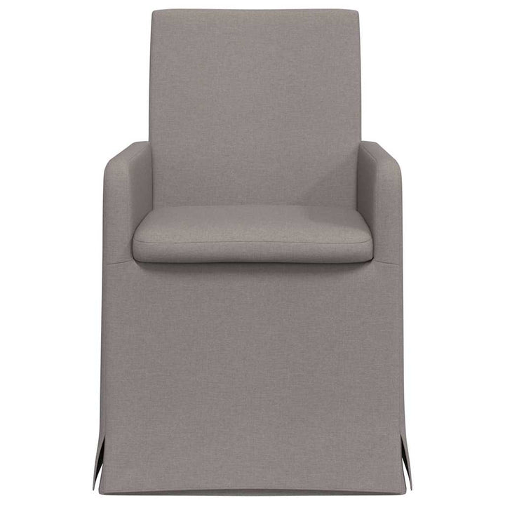 Spisestole 2 stk. Stof Gråbrun 57 x 67 x 95 cm