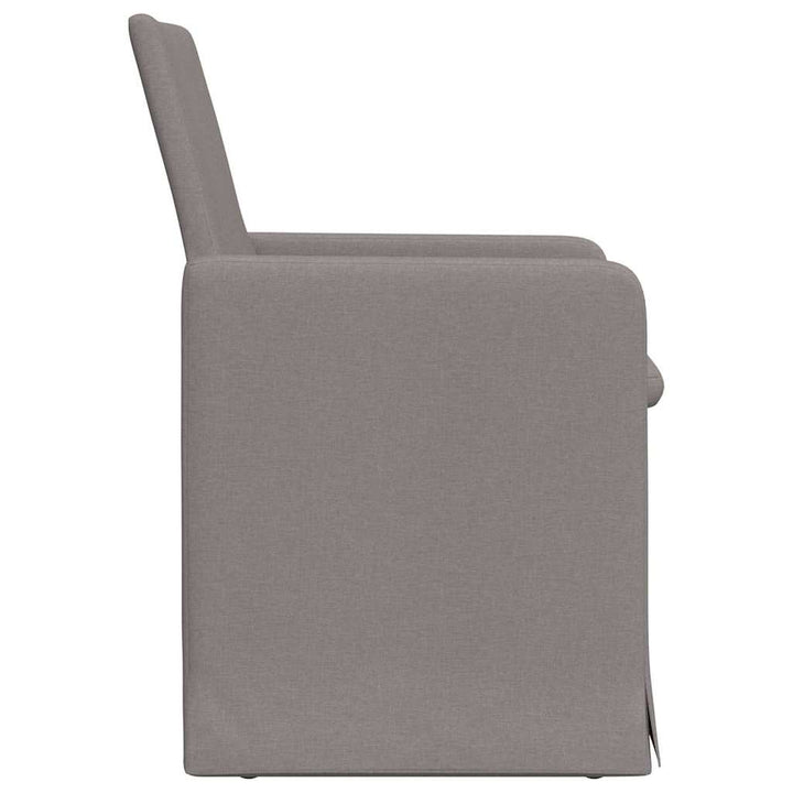 Spisestole 2 stk. Stof Gråbrun 57 x 67 x 95 cm