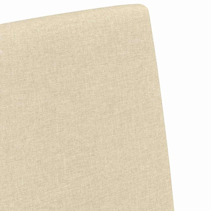 Spisestole 2 stk. Stof Creme 57 x 67 x 95 cm