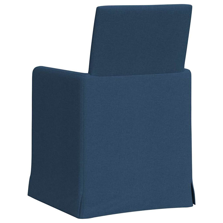 Spisestole 2 stk. Stof Blå 57 x 67 x 95 cm