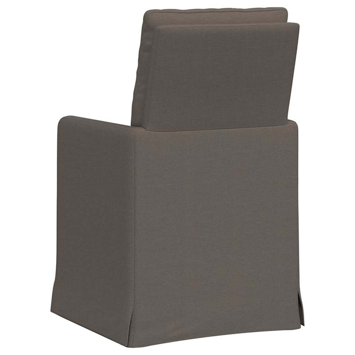 Spisestole 2 pcs Lysegrå 57 x 67 x 98 cm Linned