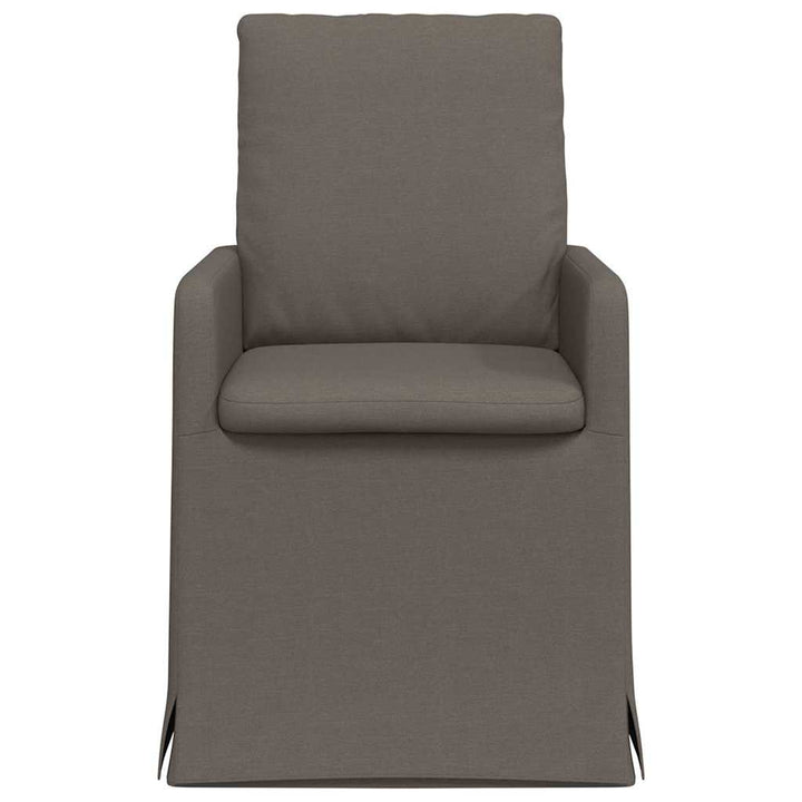 Spisestole 2 stk. Linned Lysegrå 57 x 67 x 98 cm