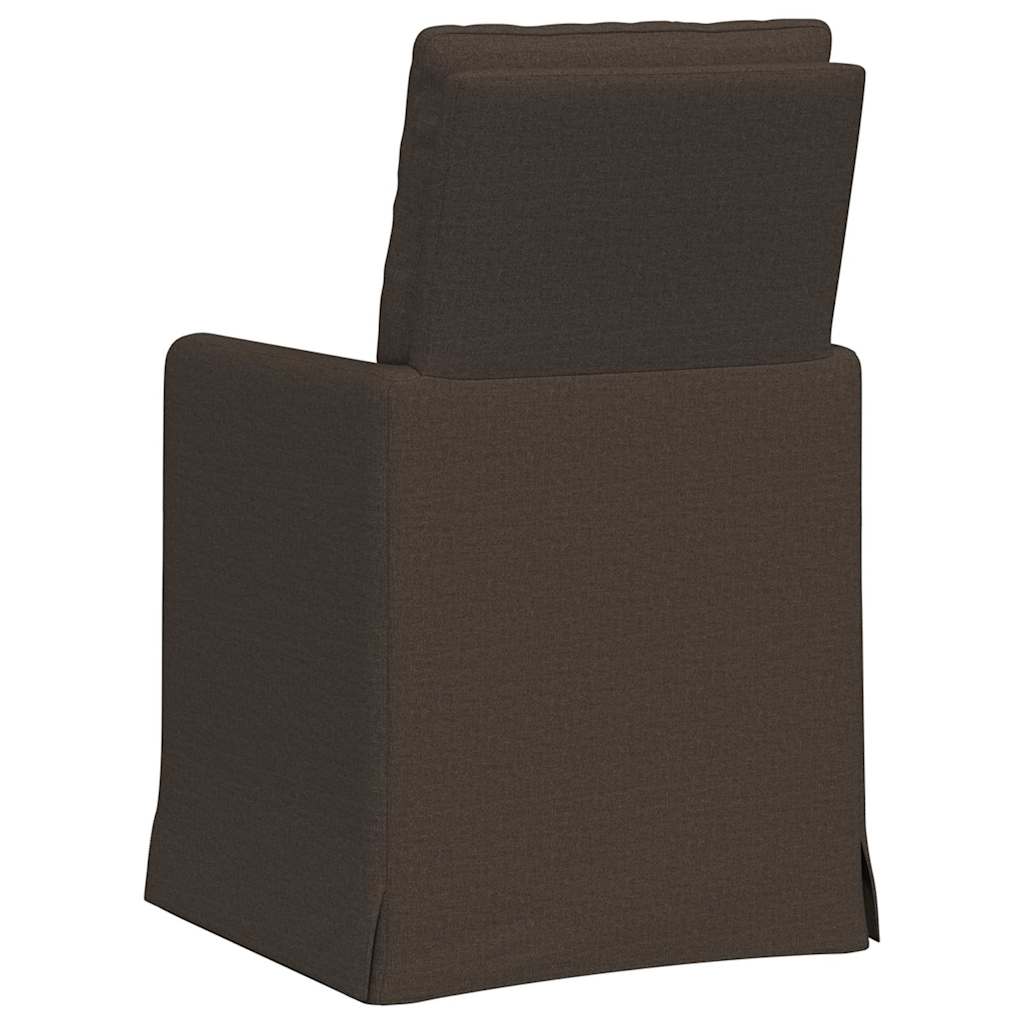 Spisestole 2 pcs Mørkegrå 57 x 67 x 98 cm Linned