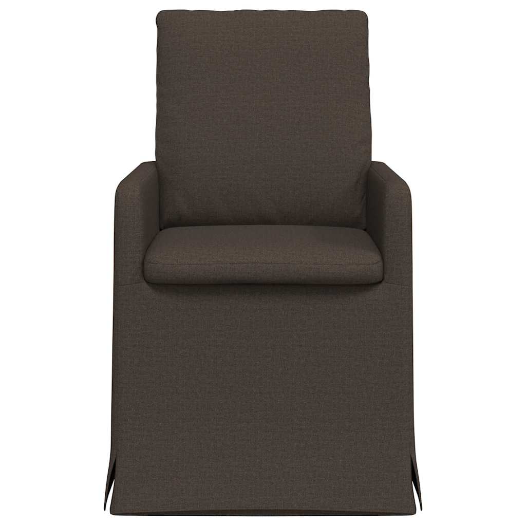 Spisestole 2 pcs Mørkegrå 57 x 67 x 98 cm Linned