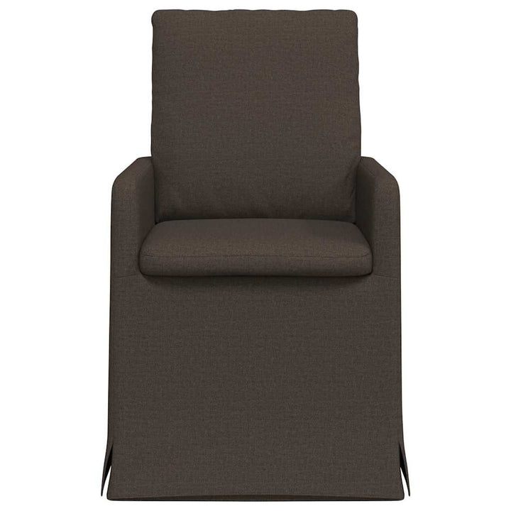 Spisestole 2 pcs Mørkegrå 57 x 67 x 98 cm Linned