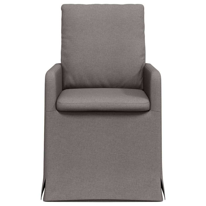 Spisestole 2 pcs Gråbrun 57 x 67 x 98 cm Stof