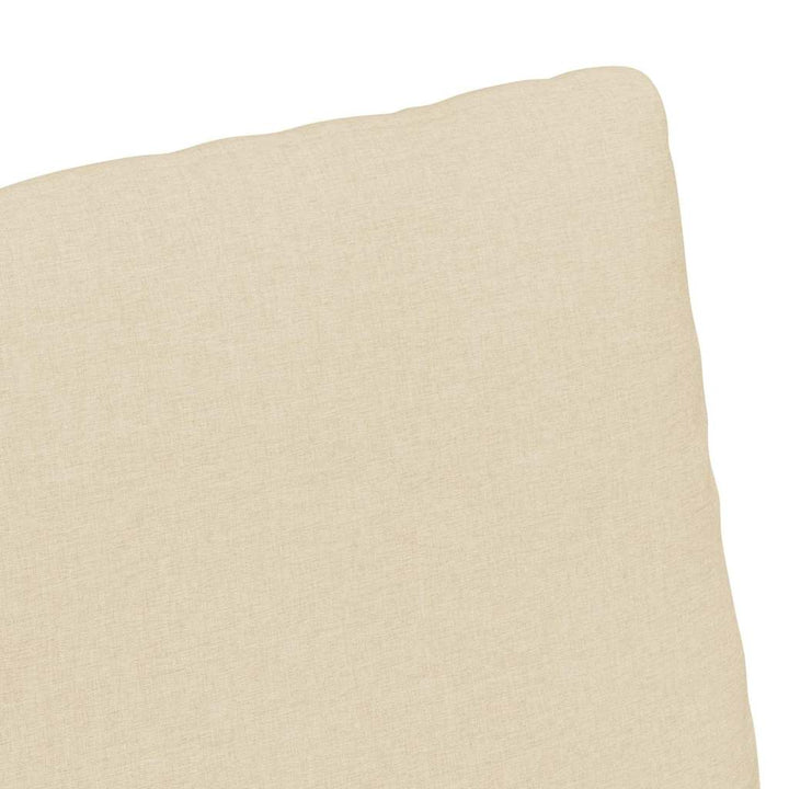 Spisestole 2 stk. Stof Creme 57 x 67 x 98 cm