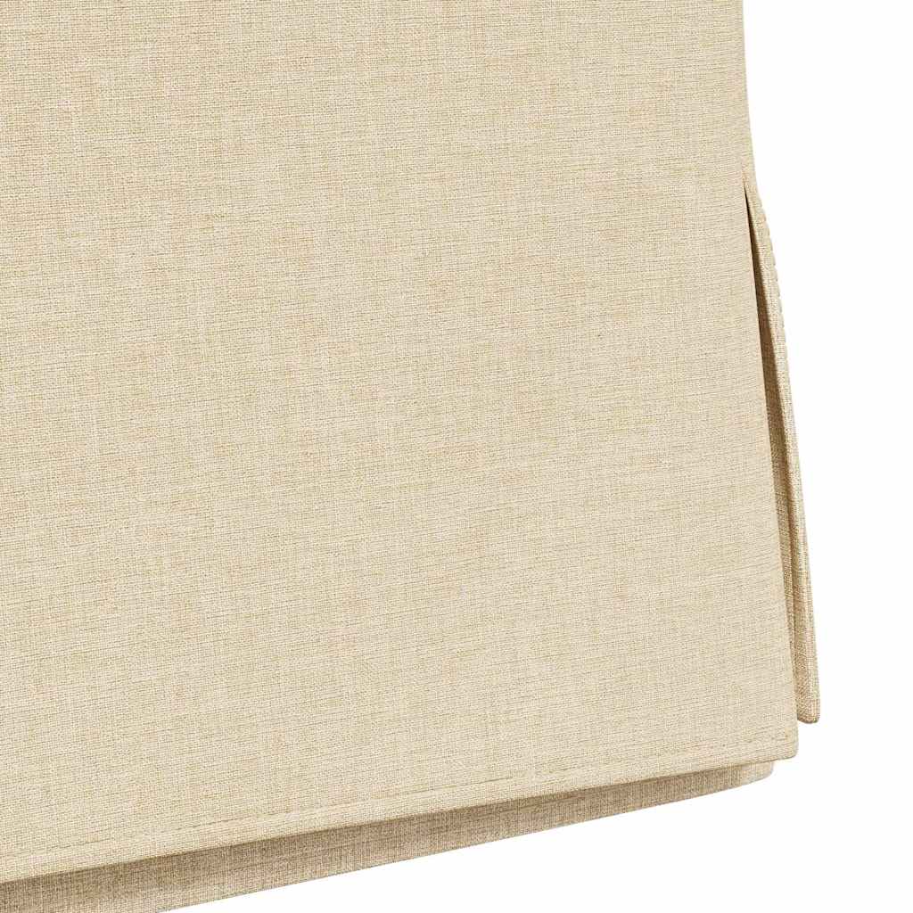 Spisestole 2 stk. Stof Creme 57 x 67 x 98 cm
