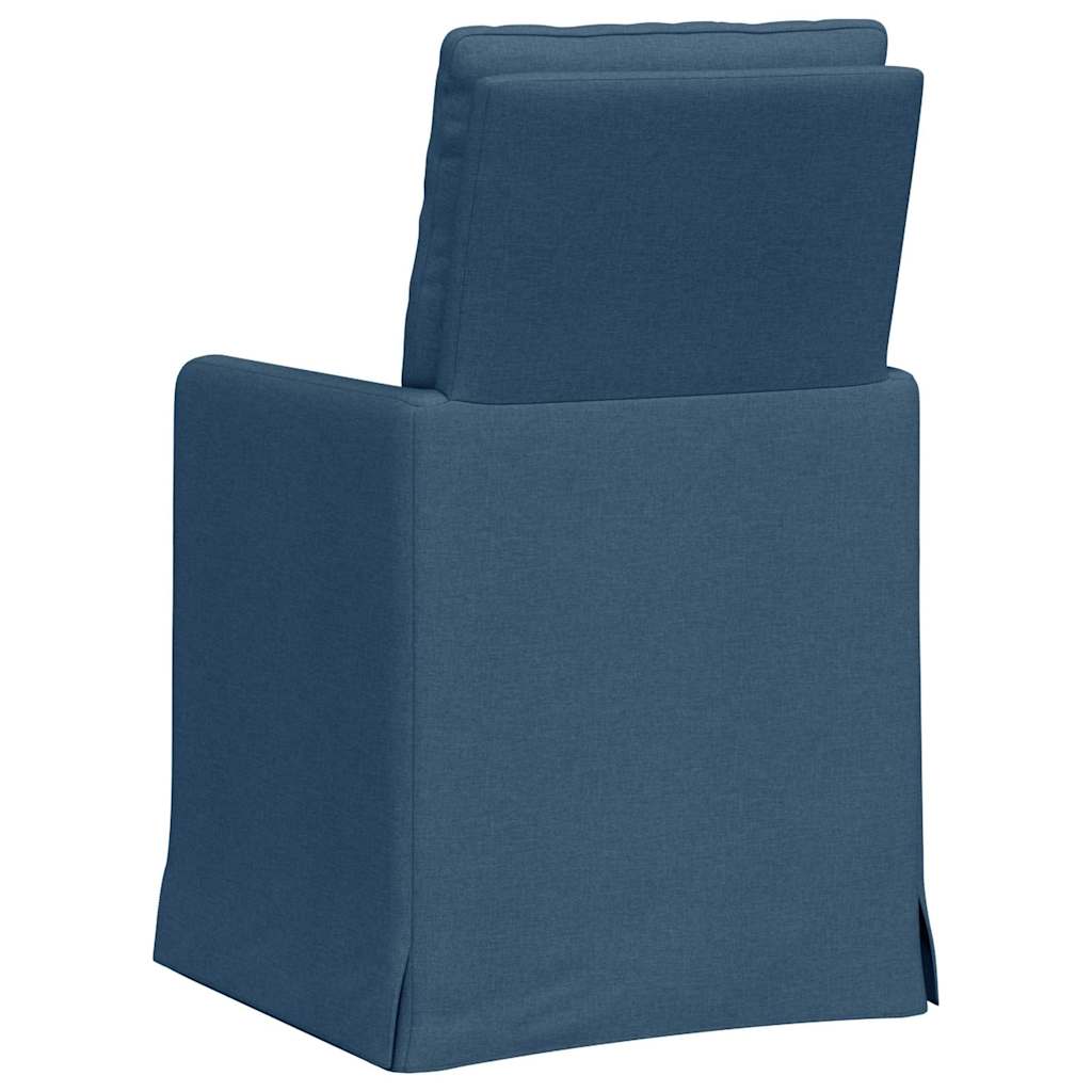Spisestole 2 pcs Blå 57 x 67 x 98 cm Stof