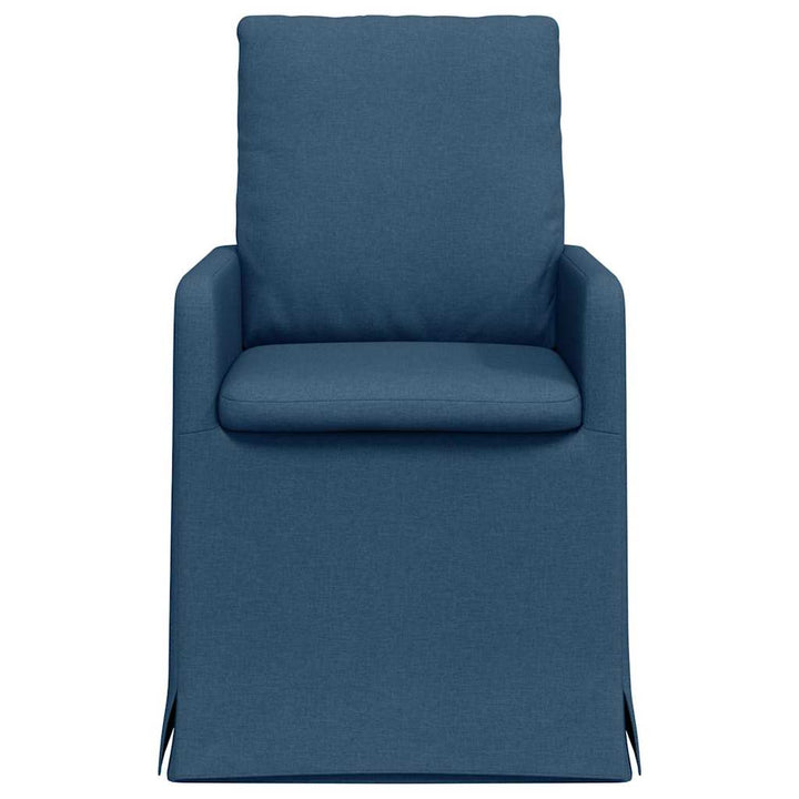 Spisestole 2 stk. Stof Blå 57 x 67 x 98 cm