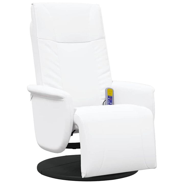 Svingende Massage Recliner Stol Hvid 71 x 90 x 105 cm