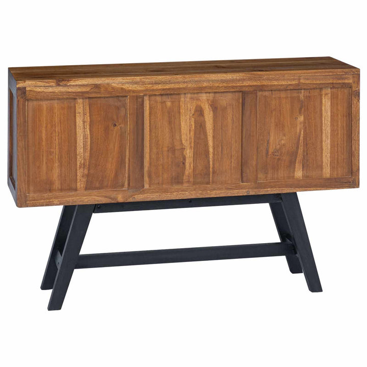 TV-bord med skuffe Naturfarvet 110 x 30 x 75 cm Massiv Teaktræ