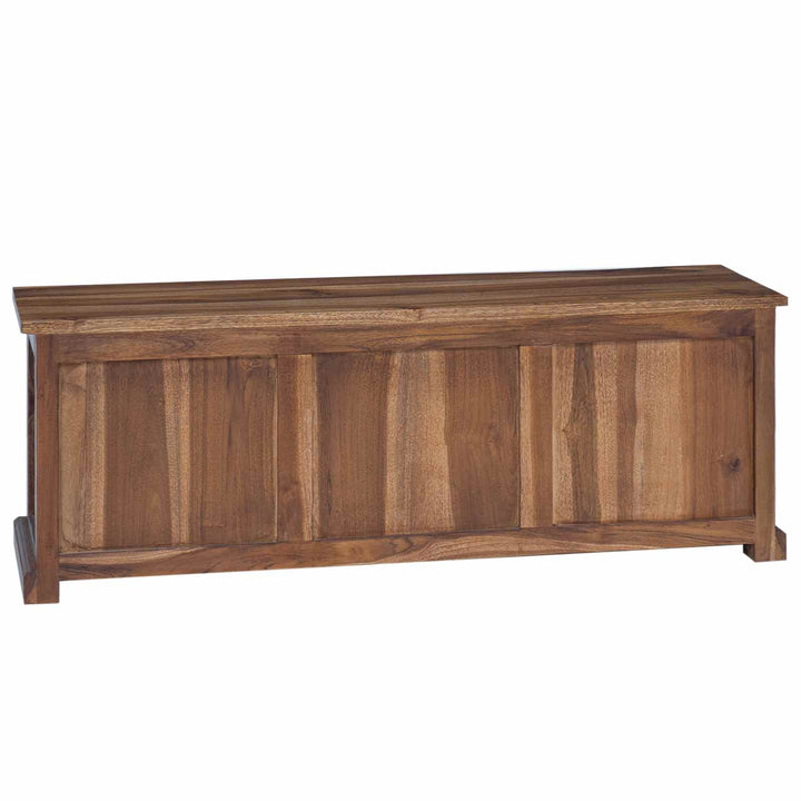TV-bord med skuffe Naturfarvet 110 x 30 x 40 cm Massiv Teaktræ