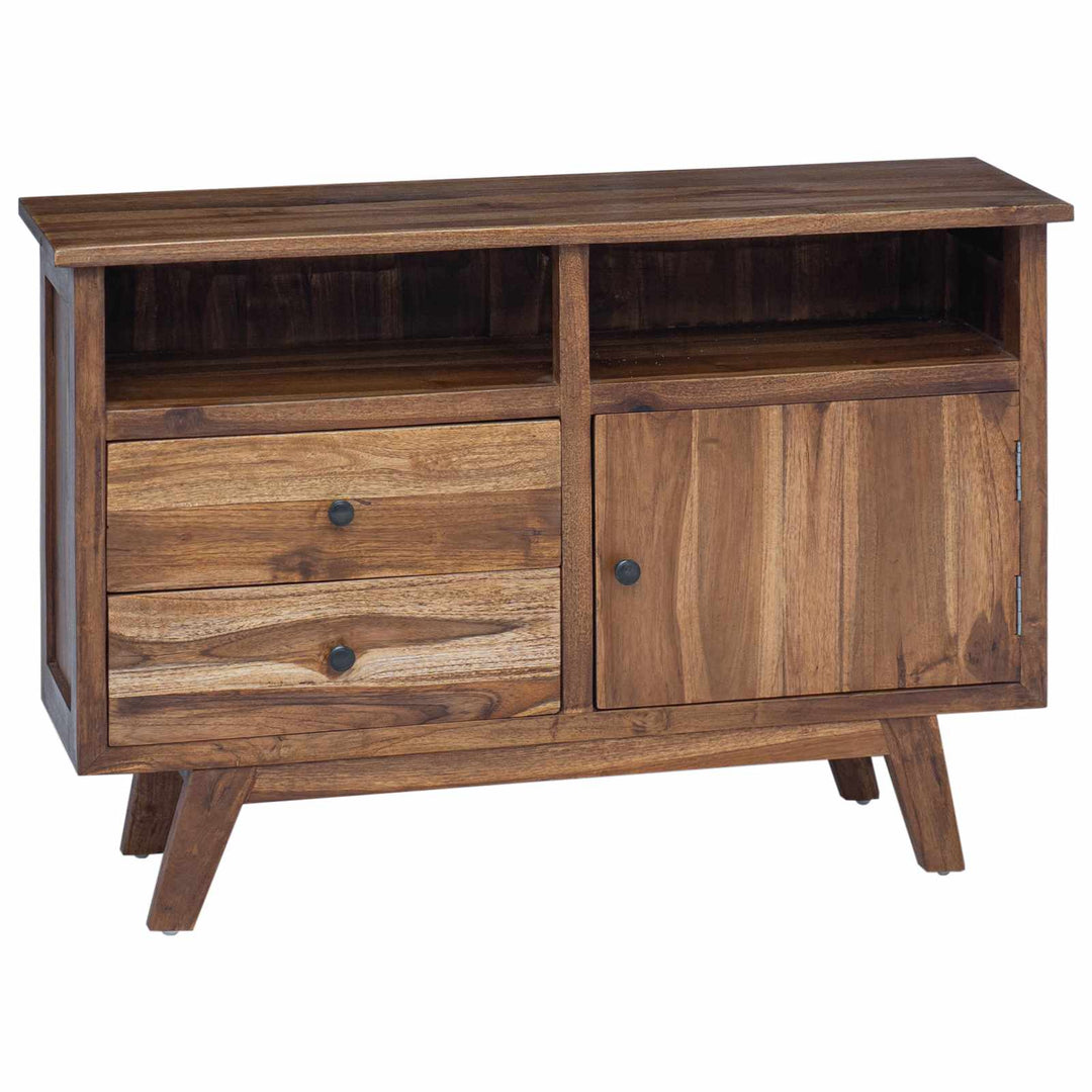 Sideboard Naturfarvet 100 x 30 x 68 cm Massiv Teaktræ