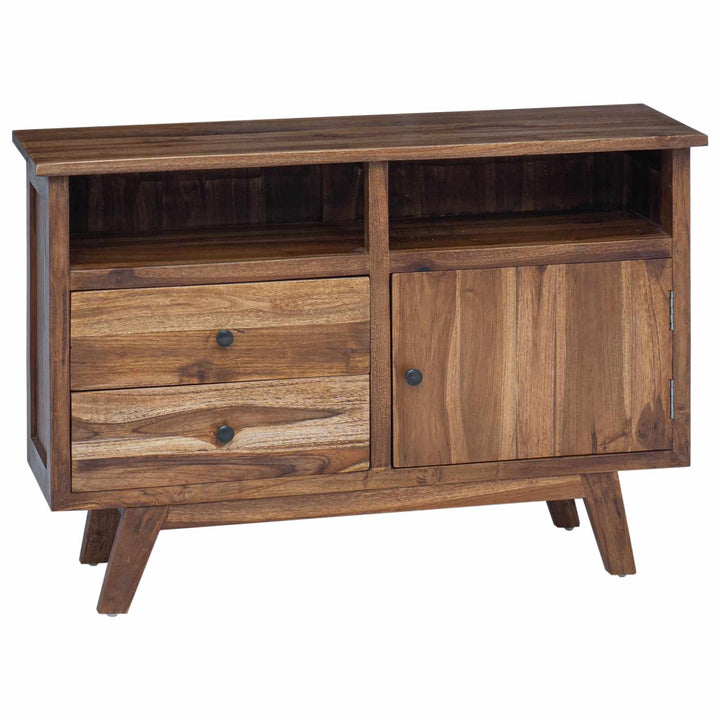Sideboard Naturfarvet 100 x 30 x 68 cm Massiv Teaktræ