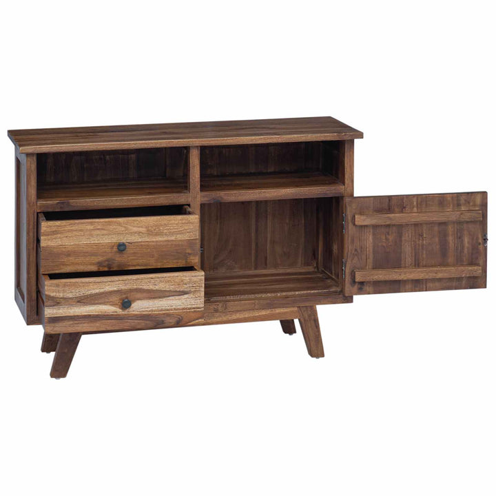 Sideboard Naturfarvet 100 x 30 x 68 cm Massiv Teaktræ