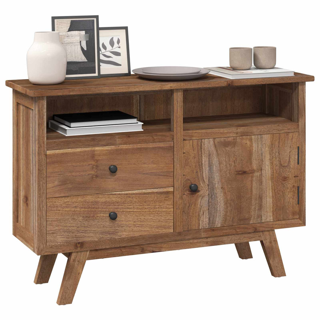 Sideboard Naturfarvet 100 x 30 x 68 cm Massiv Teaktræ