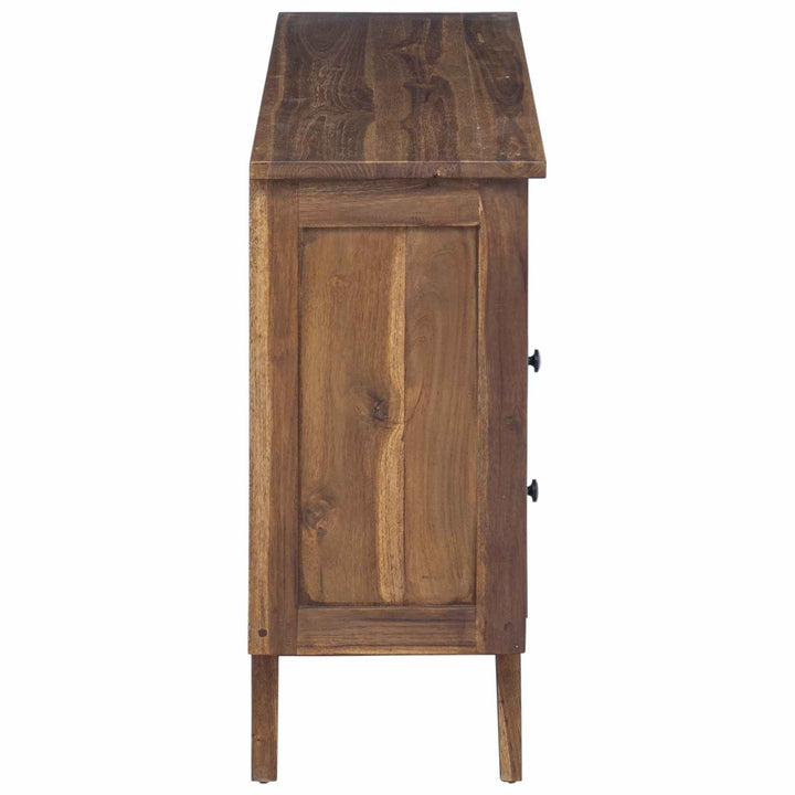 Sideboard Naturfarvet 100 x 30 x 68 cm Massiv Teaktræ