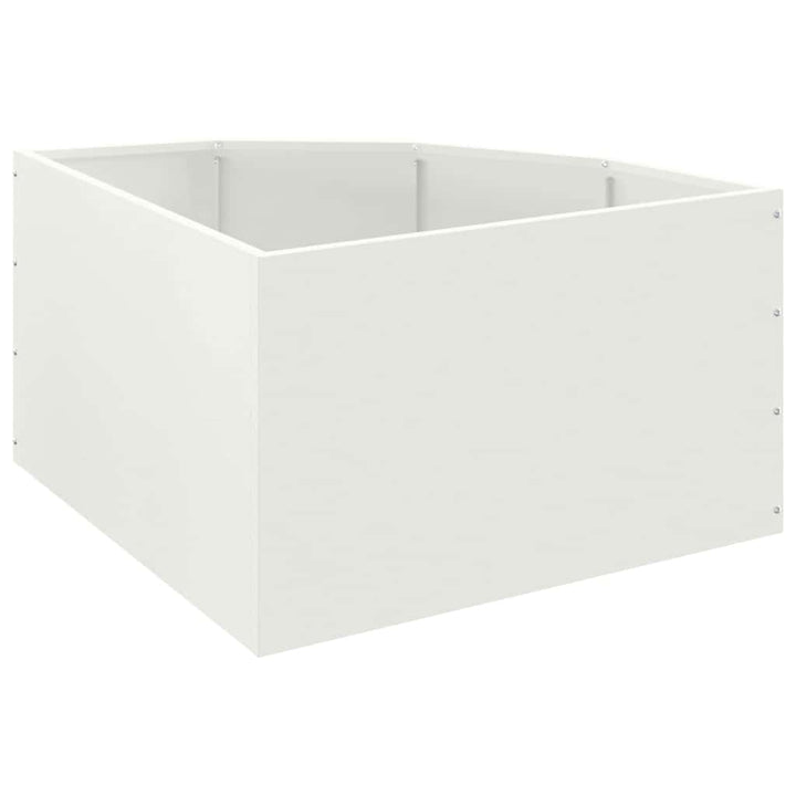 Hjørne Plantekasse Hvid 60 x 60 x 35 cm Stål