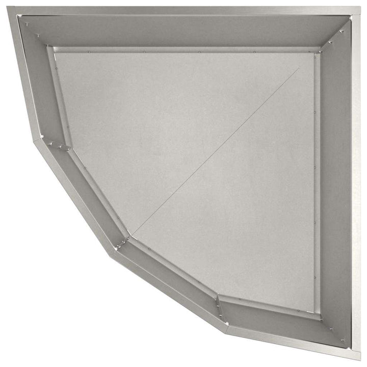 Hjørne Plantekasse Sølv 60 x 60 x 35 cm Rustfrit stål