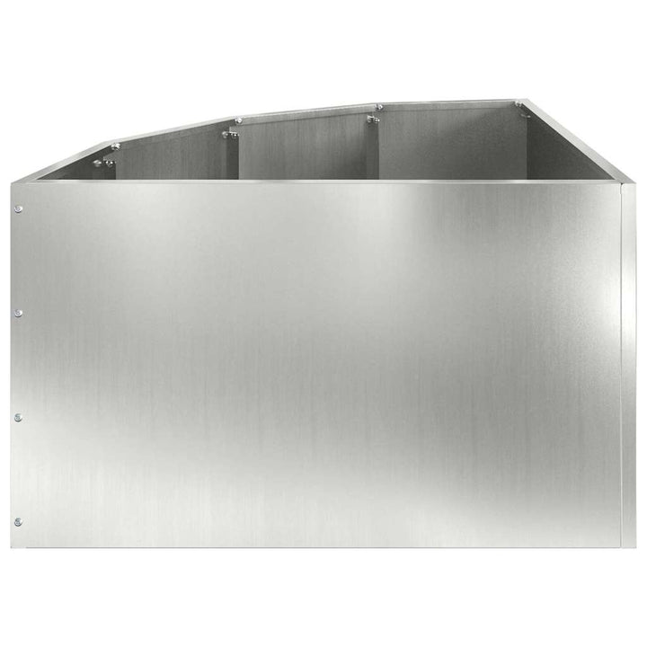 Hjørne Plantekasse Sølv 60 x 60 x 35 cm Galvaniseret stål