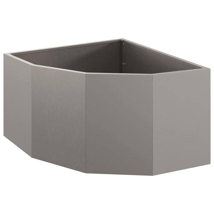 Hjørne Plantekasse Rusten 60 x 60 x 35 cm Forvitret stål