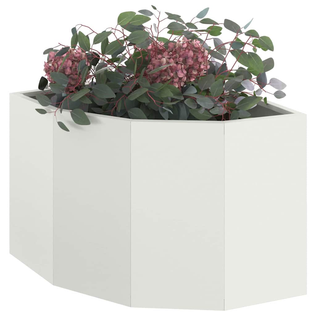 Hjørne Plantekasse Hvid 45 x 45 x 35 cm Stål