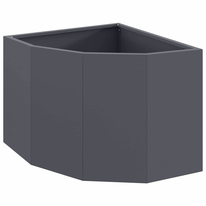 Hjørne Plantekasse Antracit 45 x 45 x 35 cm Stål